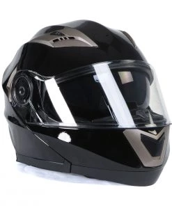 Milwaukee Helmets MPH9806DOT'Ionized' Gloss Black Modular Helmet With MP7922FMSET Heated Balaclava Bundle