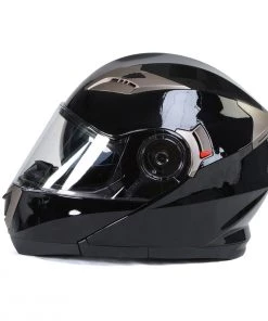 Milwaukee Helmets MPH9806DOT'Ionized' Gloss Black Modular Helmet With MP7922FMSET Heated Balaclava Bundle