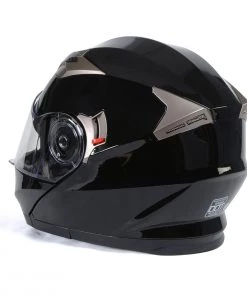 Milwaukee Helmets MPH9806DOT'Ionized' Gloss Black Modular Helmet With MP7922FMSET Heated Balaclava Bundle