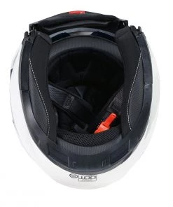 Riding Gear Milwaukee Helmets MPH9807DOT'Ionized' Gloss White Advanced Motorcycle Modular Helmet With Drop Down Visor