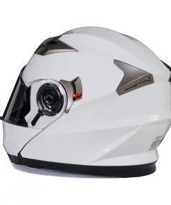 Heated Jackets Milwaukee Helmets MPH9807DOT'Ionized' Gloss White Modular Helmet With MP7922FMSET Heated Balaclava Bundle