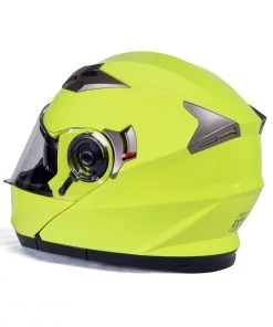 Milwaukee Helmets MPH9809DOT'Ionized' Neon Yellow Modular Helmet With MP7922FMSET Heated Balaclava Bundle