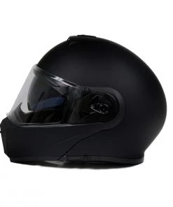 Riding Gear Milwaukee Helmets MPH9812DOT Flat Black'Menace' Advanced Motorcycle Modular Helmet With Drop Down Visor