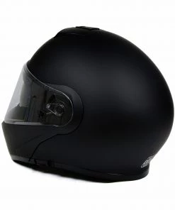 Riding Gear Milwaukee Helmets MPH9812DOT Flat Black'Menace' Advanced Motorcycle Modular Helmet With Drop Down Visor