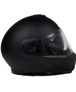 Riding Gear Milwaukee Helmets MPH9812DOT Flat Black'Menace' Advanced Motorcycle Modular Helmet With Drop Down Visor