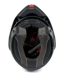 Riding Gear Milwaukee Helmets MPH9812DOT Flat Black'Menace' Advanced Motorcycle Modular Helmet With Drop Down Visor