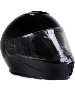 Milwaukee Helmets MPH9813DOT Gloss Black 'Menace' Advanced Motorcycle Modular Helmet With Drop Down Visor Riding Gear