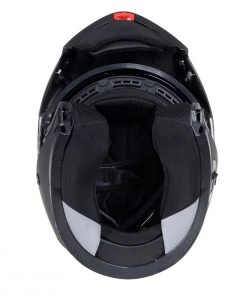 Milwaukee Helmets MPH9814DOT'Breeze' Flat Black Advanced Motorcycle Modular Helmet With Drop Down Visor