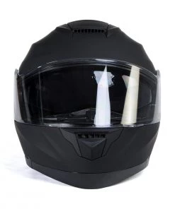 Milwaukee Helmets MPH9814DOT'Breeze' Flat Black Advanced Motorcycle Modular Helmet With Drop Down Visor