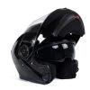 Milwaukee Helmets MPH9815DOT 'Breeze' Gloss Black Advanced Motorcycle Modular Helmet With Drop Down Visor Riding Gear