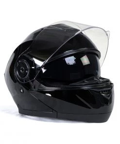 Milwaukee Helmets MPH9815DOT'Breeze' Gloss Black Modular Helmet With MP7922FMSET Heated Balaclava Bundle Heated Jackets