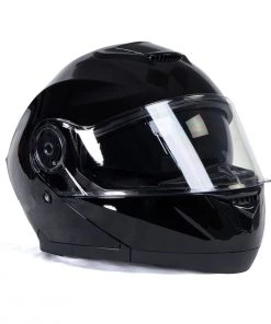 Milwaukee Helmets MPH9815DOT'Breeze' Gloss Black Modular Helmet With MP7922FMSET Heated Balaclava Bundle Heated Jackets