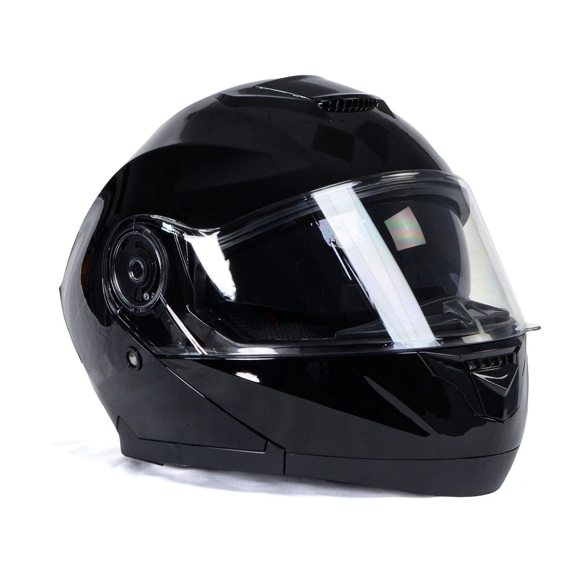 Milwaukee Helmets MPH9815DOT 'Breeze' Gloss Black Modular Helmet With MP7922FMSET Heated Balaclava Bundle Heated Jackets