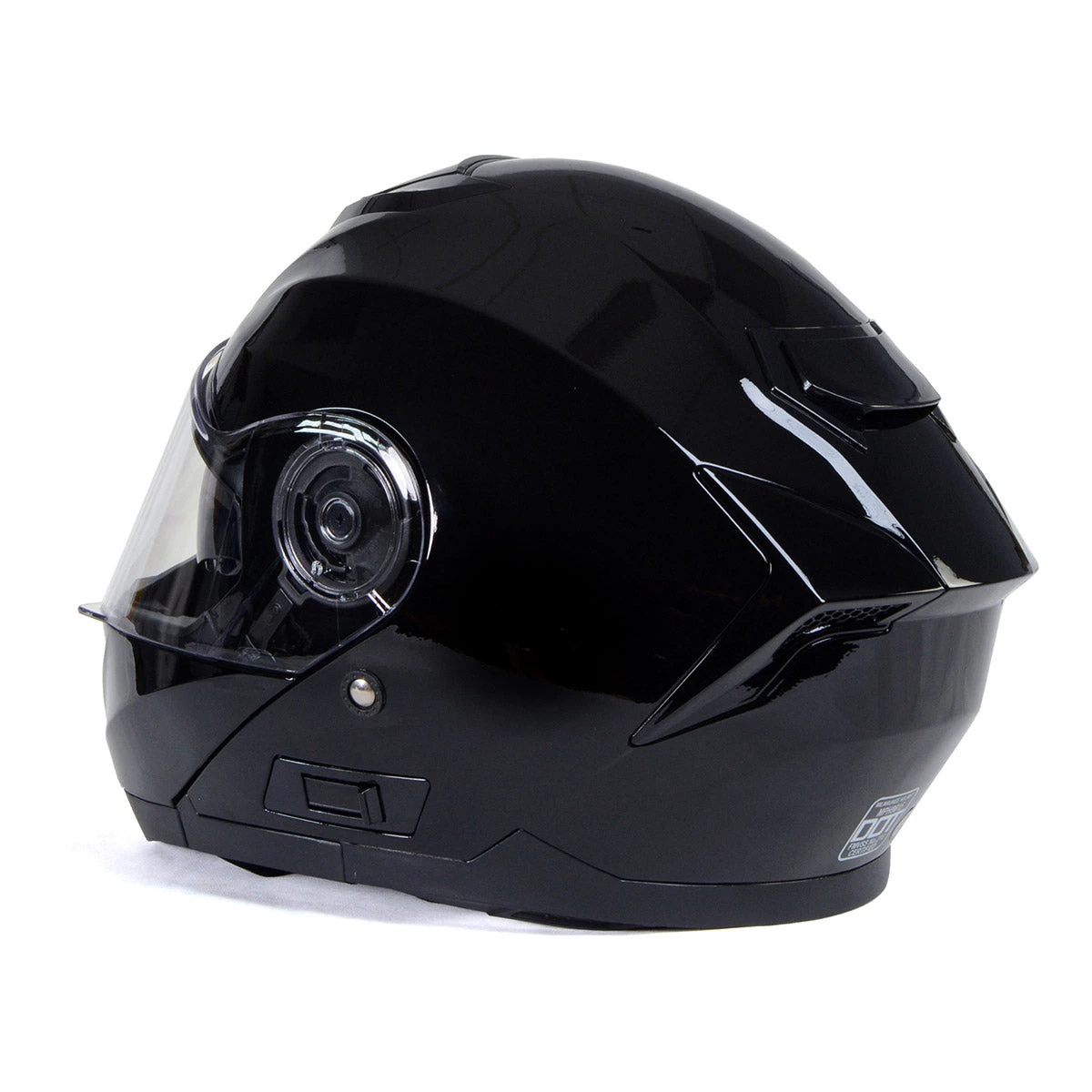 Milwaukee Helmets MPH9815DOT 'Breeze' Gloss Black Modular Helmet With MP7922FMSET Heated Balaclava Bundle Heated Jackets
