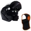 Milwaukee Helmets MPH9815DOT 'Breeze' Gloss Black Modular Helmet With MP7922FMSET Heated Balaclava Bundle Heated Jackets