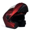 Milwaukee Helmets MPH9817DOT 'Breeze' Red Advanced Motorcycle Modular Helmet With Drop Down Visor