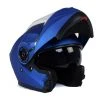 Milwaukee Helmets MPH9818DOT 'Breeze' Blue Advanced Motorcycle Modular Helmet With Drop Down Visor Riding Gear