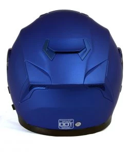 Milwaukee Helmets MPH9818DOT'Breeze' Blue Advanced Motorcycle Modular Helmet With Drop Down Visor Riding Gear
