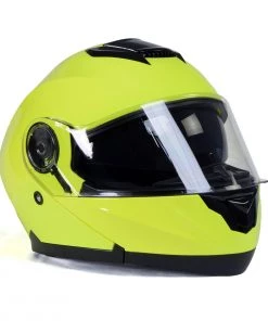 Milwaukee Helmets MPH9819DOT'Breeze' Green Advanced Motorcycle Modular Helmet With Drop Down Visor