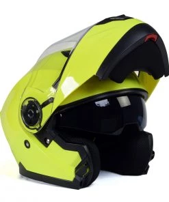 Milwaukee Helmets MPH9819DOT 'Breeze' Green Advanced Motorcycle Modular Helmet With Drop Down Visor