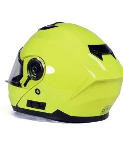 Milwaukee Helmets MPH9819DOT'Breeze' Green Advanced Motorcycle Modular Helmet With Drop Down Visor