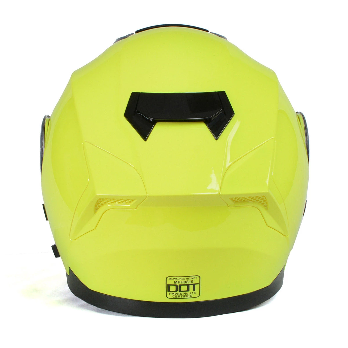 Milwaukee Helmets MPH9819DOT 'Breeze' Green Advanced Motorcycle Modular Helmet With Drop Down Visor