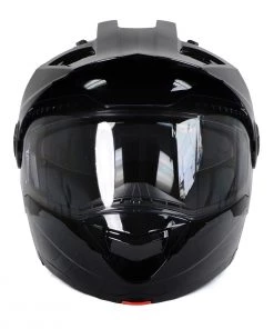 Milwaukee Helmets MPH9821DOT Gloss Black'Ominous' Dual Sport Advanced Motorcycle Modular Helmet