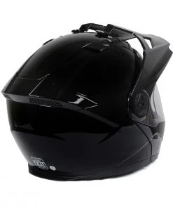 Milwaukee Helmets MPH9821DOT Gloss Black'Ominous' Dual Sport Advanced Motorcycle Modular Helmet