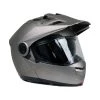 Milwaukee Helmets MPH9822DOT Silver 'Ominous' Dual Sport Advanced Motorcycle Modular Helmet Riding Gear