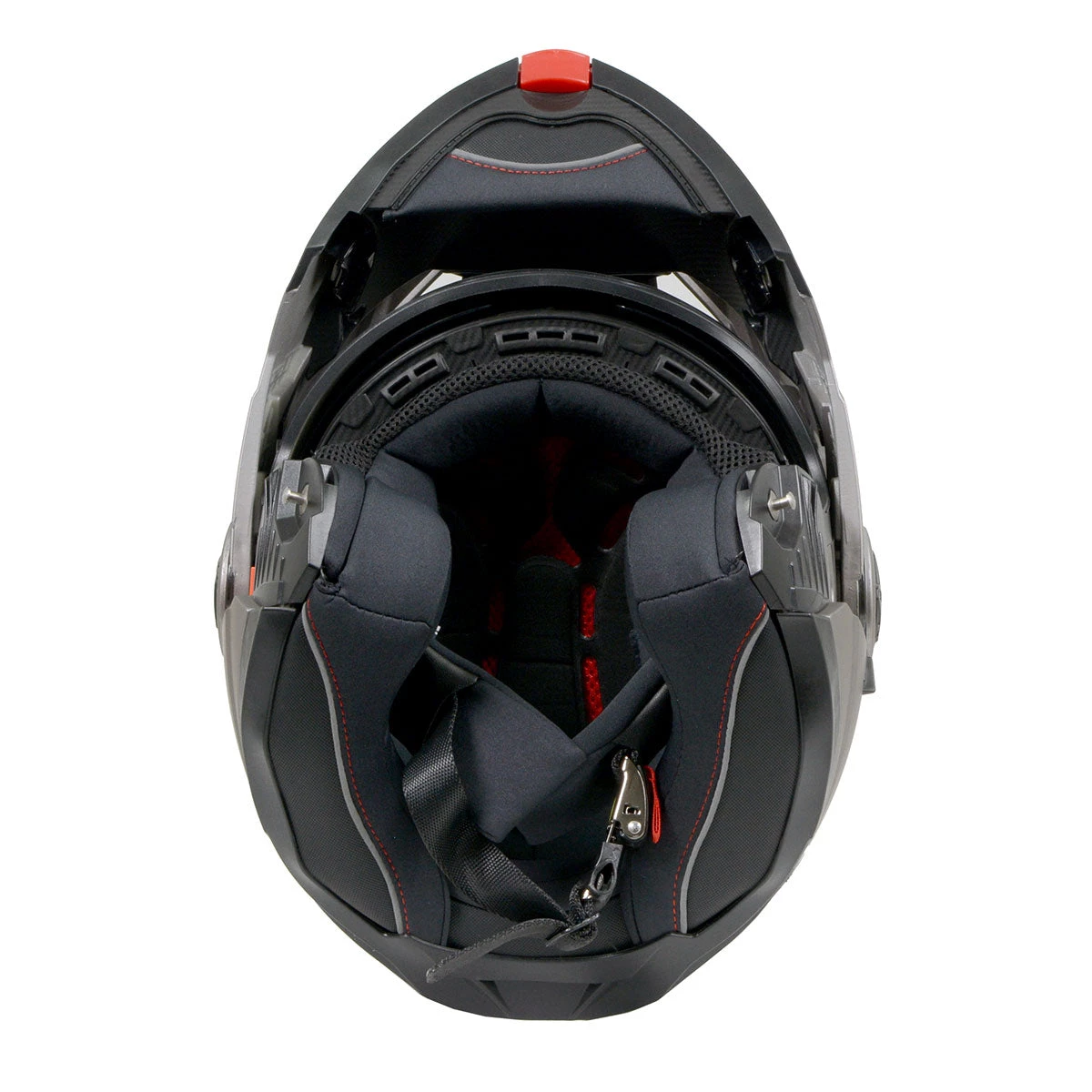 Milwaukee Helmets MPH9822DOT Silver 'Ominous' Dual Sport Advanced Motorcycle Modular Helmet Riding Gear