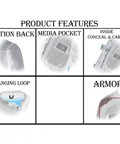 Milwaukee Leather MPL2600 Women's Black And White Armored Flannel Shirt With Kevlar Protection Armored Flannel Shirts