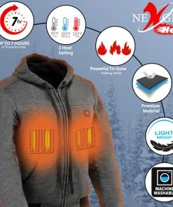 Motorcycle Jackets Nexgen Heat Women's NXL2713SET-'Fiery' ‘Heated’ Hoodie (Rechargeable Battery Pack Included)