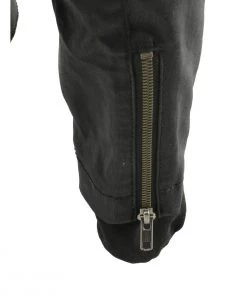 Milwaukee Leather MPL2745 Women's Black Zipper Front Jacket With Full Sleeve Removable Hoodie