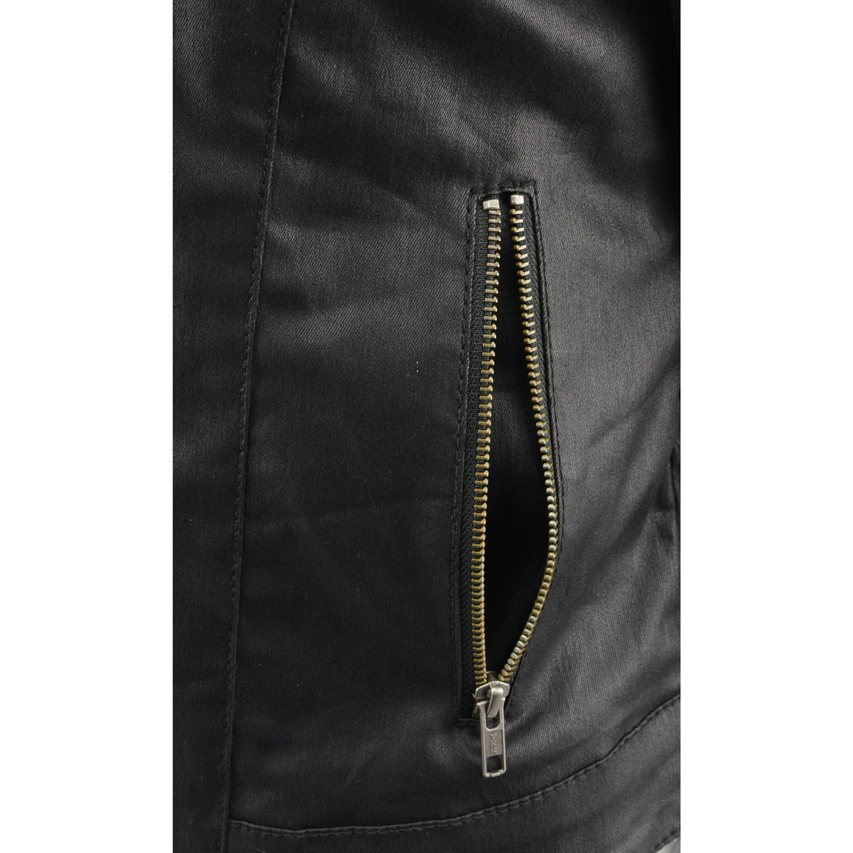 Milwaukee Leather MPL2745 Women's Black Zipper Front Jacket With Full Sleeve Removable Hoodie