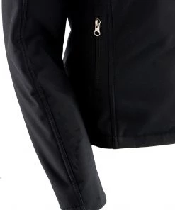 Nexgen Heat MPL2760SET Women's Black Soft Shell Jacket With Heating Panels (Rechargeable Battery Pack Included) Motorcycle Jackets