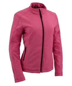 Milwaukee Leather MPL2763 Women's Fuchsia Waterproof Lightweight Soft Shell Jacket Motorcycle Jackets