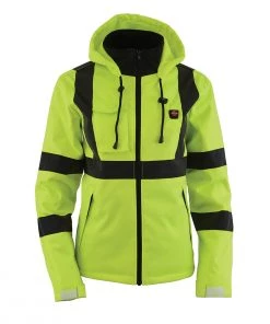 Nexgen Heat MPL2773SET Women's High-Viz'Heated' Textile Jacket (Rechargeable Battery Pack Included)