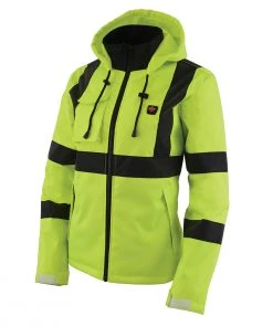 Nexgen Heat MPL2773SET Women's High-Viz'Heated' Textile Jacket (Rechargeable Battery Pack Included)