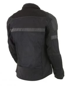 Milwaukee Leather MPL2775 Women's Black Armored Textile And Mesh Racing Jacket