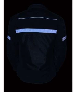 Milwaukee Leather MPL2775 Women's Black Armored Textile And Mesh Racing Jacket