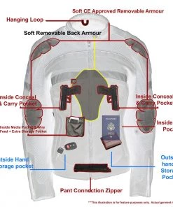 Milwaukee Leather MPL2775 Women's Black Armored Textile And Mesh Racing Jacket