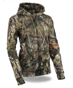 Motorcycle Jackets Milwaukee Leather MPL2777 Women's Mossy Oak Camouflage Hoodie With Zipper Front