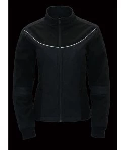 Milwaukee Leather MPL2780 Women's Black Textile And Fleece Combo Jacket