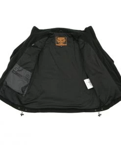 Motorcycle Jackets Milwaukee Leather MPL2784 Women's Black Micro Fleece Jacket With Reflective Stripes