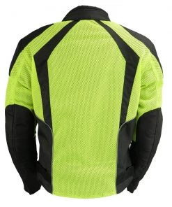 Milwaukee Leather MPL2793 Women's Armored High-Viz Mesh Racer Jacket Motorcycle Jackets