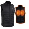 Nexgen Heat Women's Nxl4301set-'Puffed' Black ‘Heated’ Textile Vest (Rechargeable Battery Pack Included)