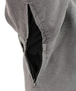 Milwaukee Leather MPM1621 Men's Grey Armored Denim Shirt With Aramid By DuPont Fibers