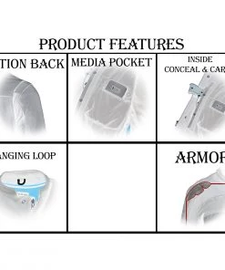 Armored Flannel Shirts Milwaukee Leather MPM1645 Men's Blue, White And Maroon Armored Long Sleeve Flannel Shirt With Kevlar