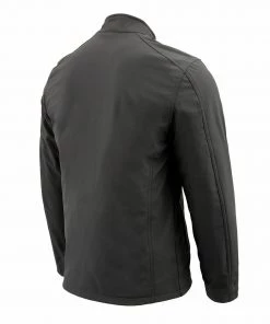 Nexgen Heat MPM1762SET Men's Grey'Heated' Collarless Soft Shell Jacket (Rechargeable Battery Pack Included) Motorcycle Jackets