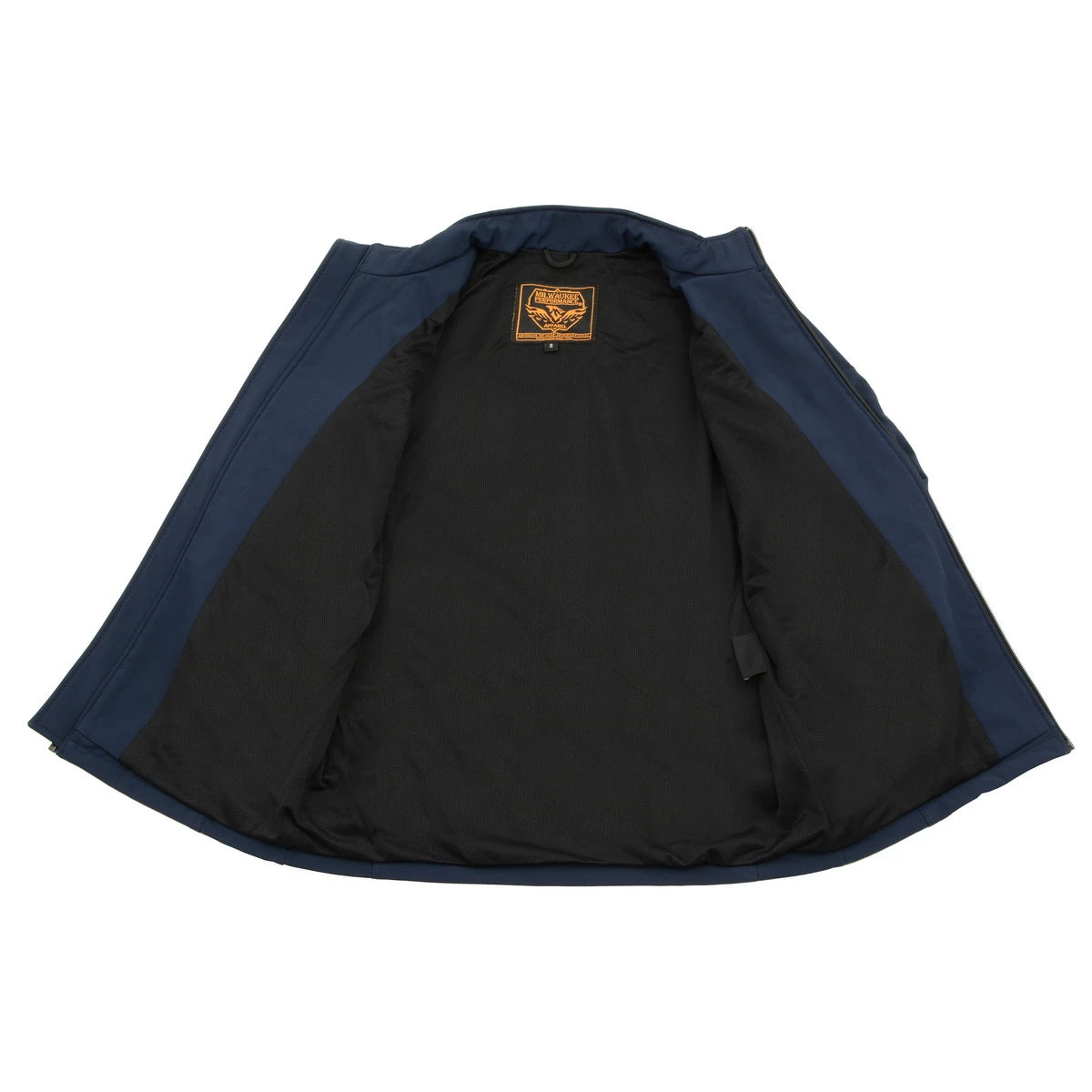 Motorcycle Jackets Milwaukee Leather MPM1763 Men's Blue Waterproof Lightweight Soft Shell Jacket